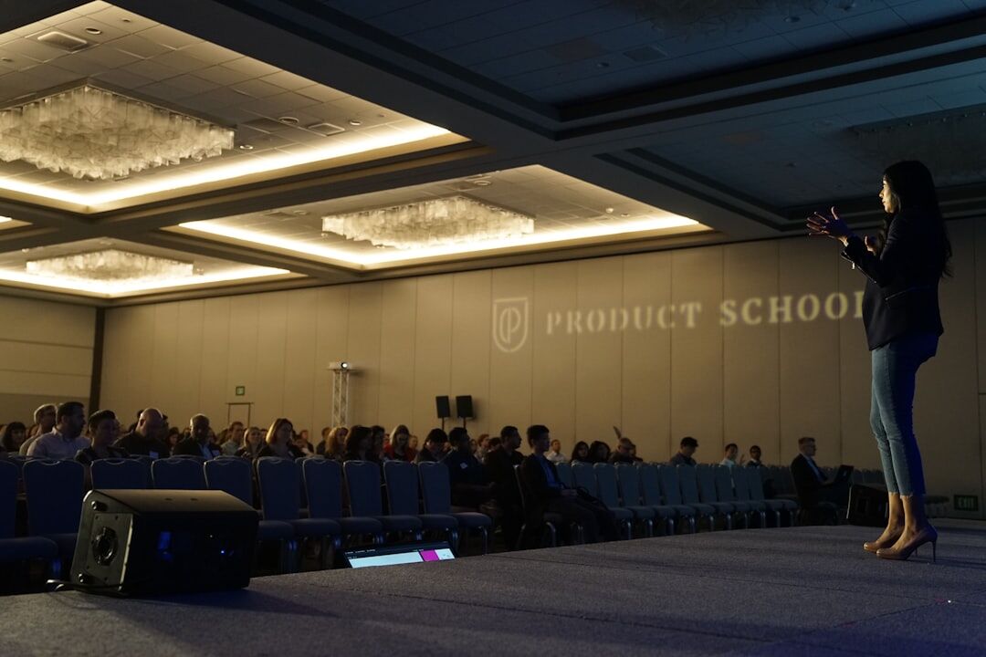 conference stage setup